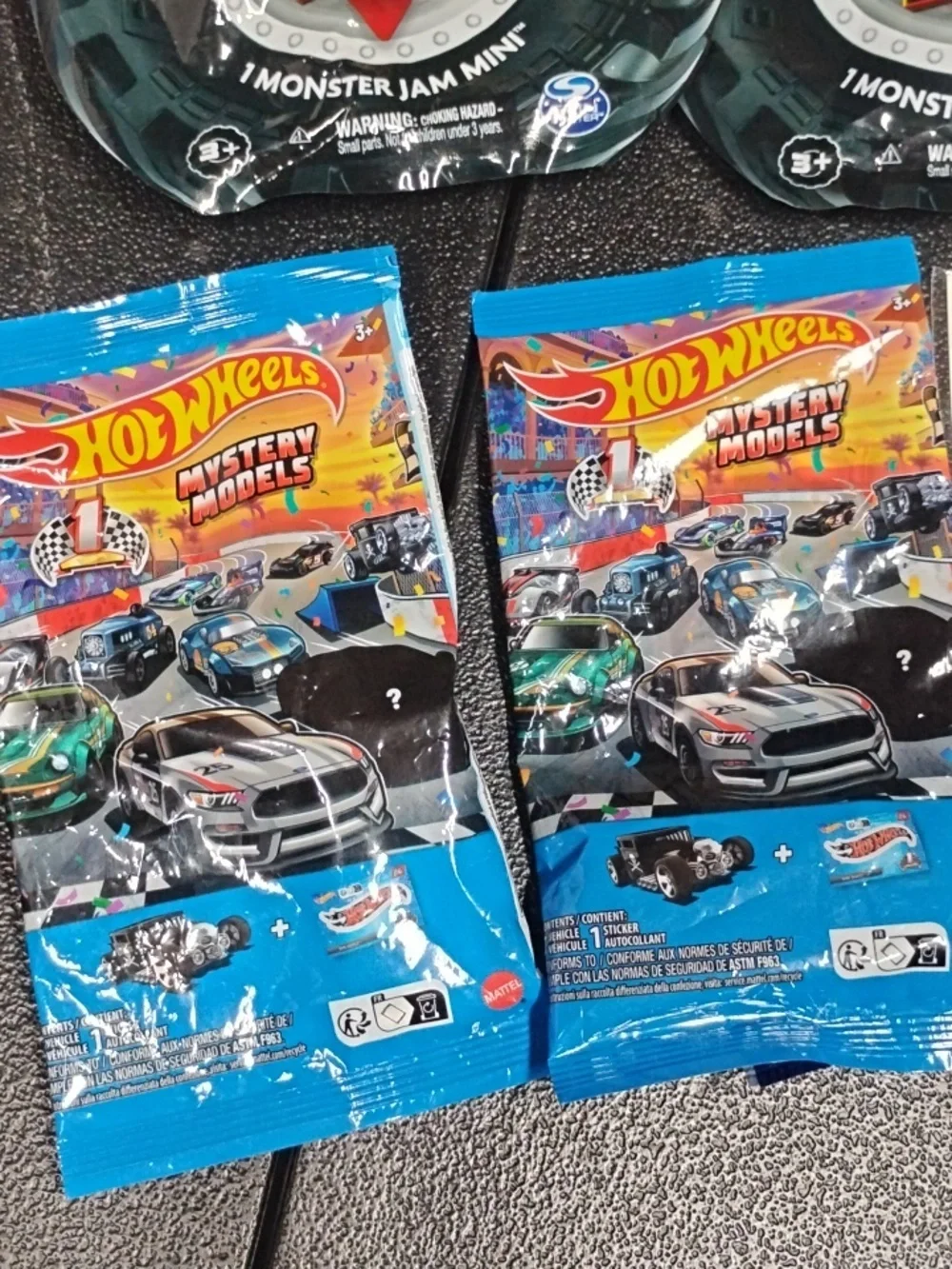 Mystery Diecast And Sticker Sheets
